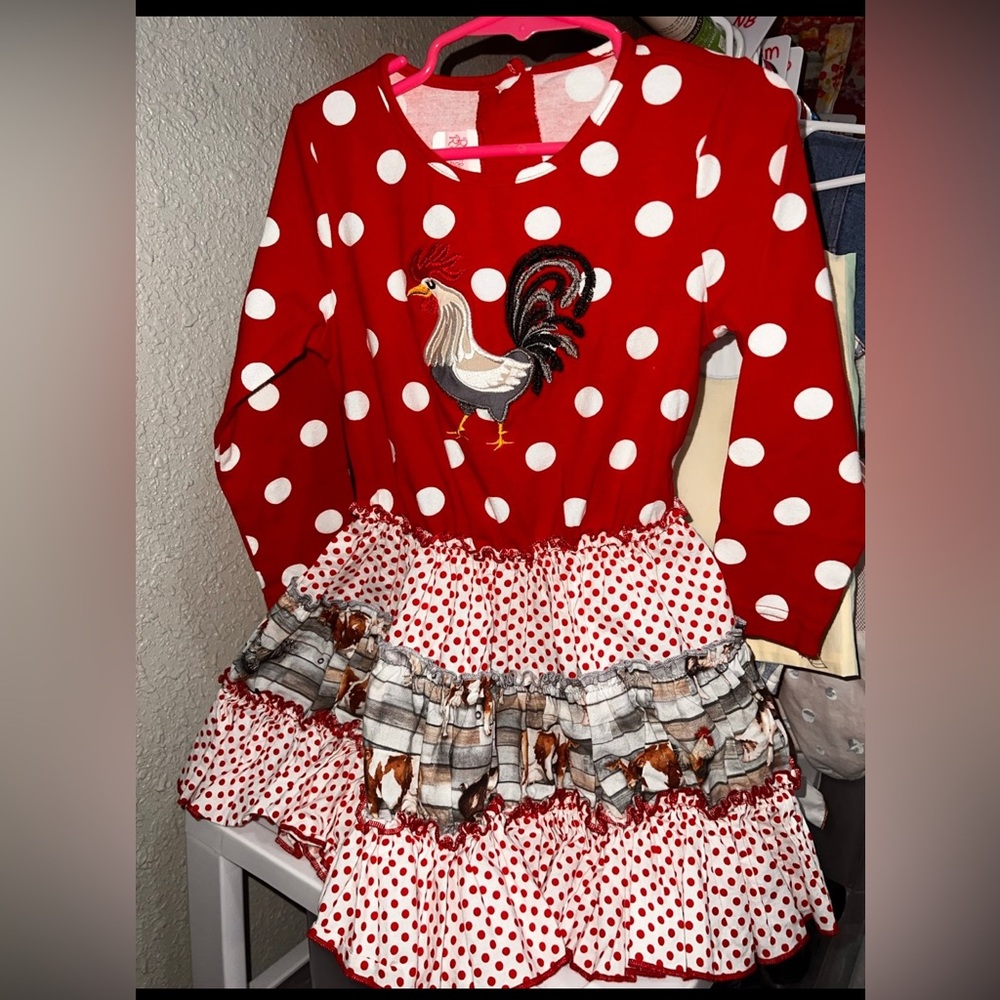 Ricrac & Ruffles Chicken Dress